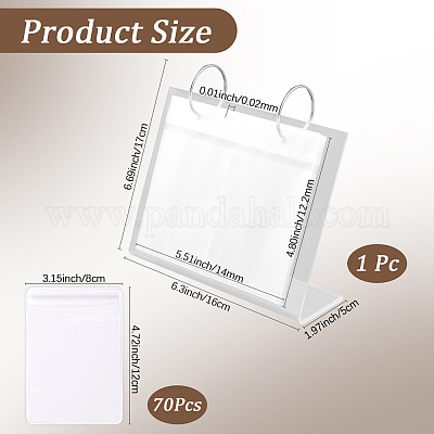 1шт пластиковый органайзер для ювелирных изделий в виде календаря для хранения ювелирных изделий ODIS-BBC0001-01B-1