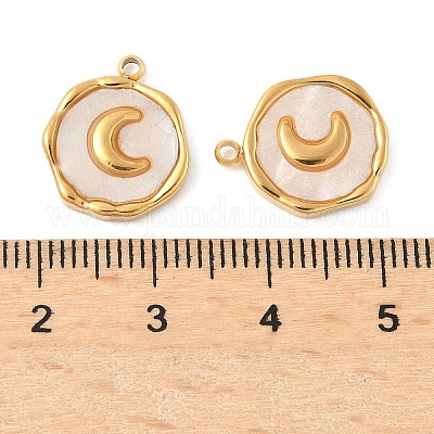 Подвески из натуральной ракушки из нержавеющей стали 304 STAS-F319-02A-G02-1