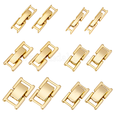 6 стиль латунных застежек для часовых ремешков KK-PH0013-20-1