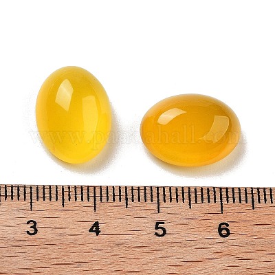Кабошоны из натурального желтого агата&nbsp;G-G145-02B-1