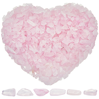 500 г бусинок из натурального розового кварца G-SP0001-06-1