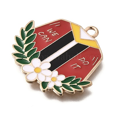 Подвески из эмали и сплава ENAM-D302-02KCG-03B-1