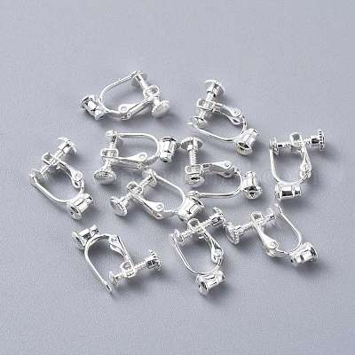 Латунный винт клипсы серьги выводы KK-F785-04S-1