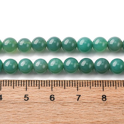 Натуральные бусины из зеленого оникса и агата (окрашенные и нагретые) G-K393-A03-6mm-1