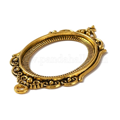 Цинк сеттингами подвески сплава кабошон FIND-WH050-70AG-1