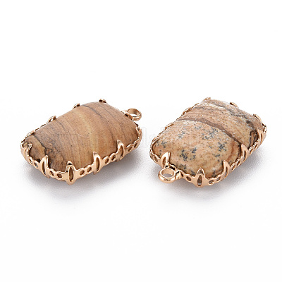 Естественного изображения яшмы подвески G-S359-290B-1