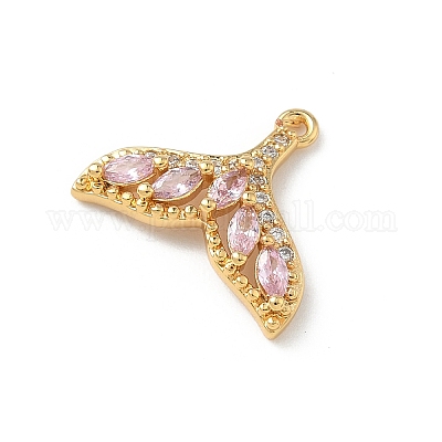 Латунные микро проложить кубического циркония подвески KK-Z136-45G-02-1