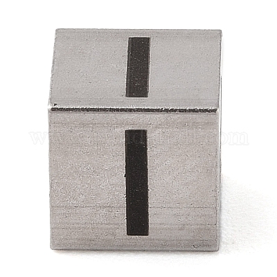 Европейские бусины из нержавеющей стали 201 STAS-M058-01I-P-1