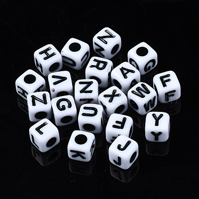 Непрозрачные акриловые бусины SACR-S273-35D-01-1