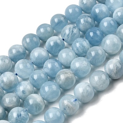 Природные Аквамарин бисер нитей G-I349-A01-01G-01-1