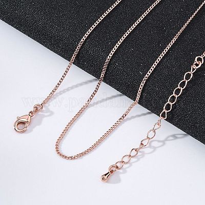 Долговечные латунные ожерелья с ожерельем из латуни NJEW-K112-07RG-NF-1