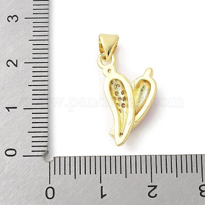 Латунные микро проложить кубического циркония подвески KK-P294-47G-1