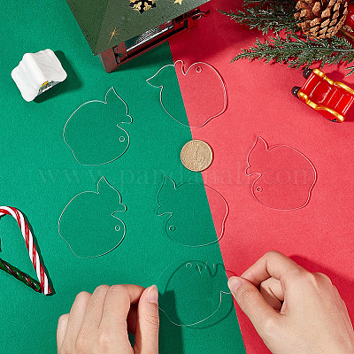 30 шт. рождественские акриловые большие подвески FIND-SC0011-41-1