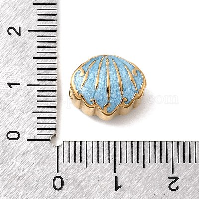 304 нержавеющая сталь эмалированные европейские бусины STAS-D153-32G-1