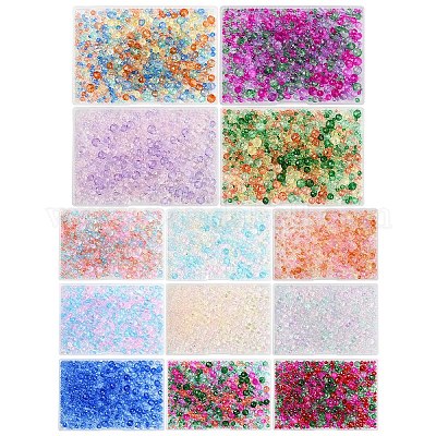 6 стиль градиент цвета прозрачные окрашенные стеклянные бусины нити DGLA-YW0001-28A-1