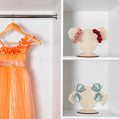 2 сумка 2 стиля милые деревянные держатели для волос в форме девушки ODIS-GA0001-74-1