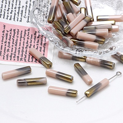 Гальванические стеклянные бусины GLAA-D024-02C-1