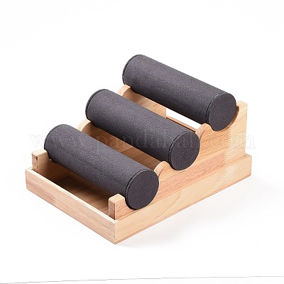 Браслет для ювелирных изделий из дерева с 3 слоем отображает подставки RDIS-K003-02A-1