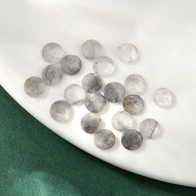 Кабошоны из натурального мутного кварца G-B146-02A-6mm-1