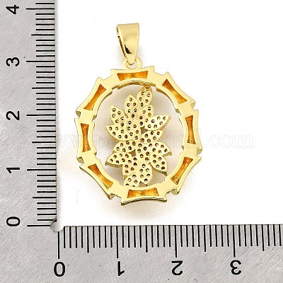 Латунные микро проложить кубического циркония подвески KK-Z104-14G-1