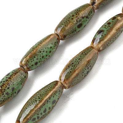 Фарфора ручной работы бисер нитей PORC-B002-03-1