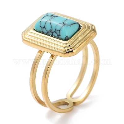 Ионное покрытие (IP) кольцо из нержавеющей стали 304 RJEW-B059-09G-1