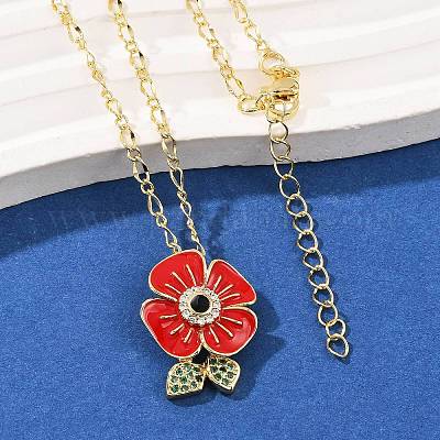 Латунные подвески с микропаве из кубических цирконий и эмали NJEW-Q041-06G-1