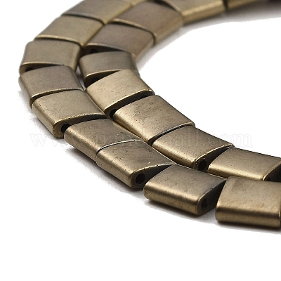 Гальванические нити матовых немагнитных синтетических гематитовых бусин G-G089-B01-03-1