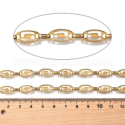 Ионное покрытие (ip) овальные звенья цепи из нержавеющей стали 304 CHS-S012-25G-1