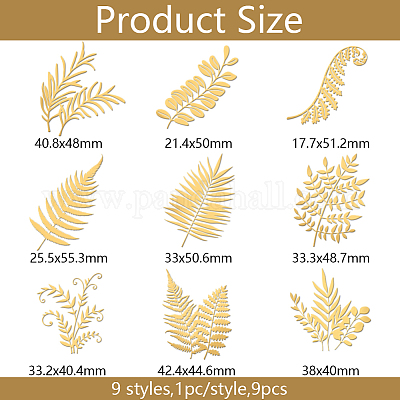 Никелевые декоративные наклейки DIY-WH0450-165-1