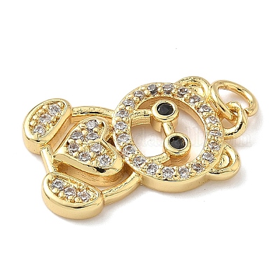 Латунные микро проложить кубического циркония подвески KK-L239-042G-1