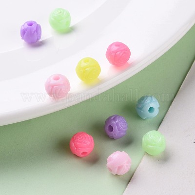 Непрозрачный полистирол (пс) пластиковые европейские бусы KY-I004-24A-1