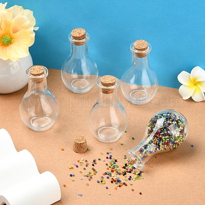 15 шт. стеклянная бутылка для контейнеров для бусин AJEW-YW0001-53A-1