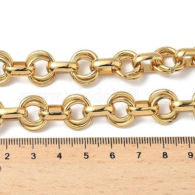 Ожерелья из двух звеньев цепи из нержавеющей стали 304 NJEW-S453-02P-A-1