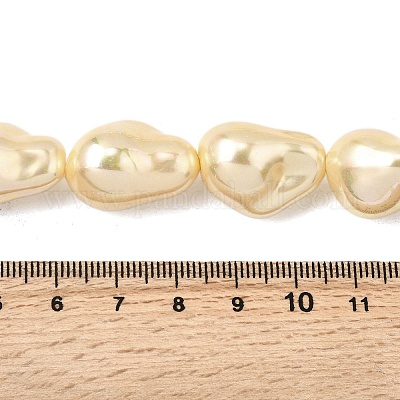 Нити бусин из гальванизированного непрозрачного стекла EGLA-K063-01C-1