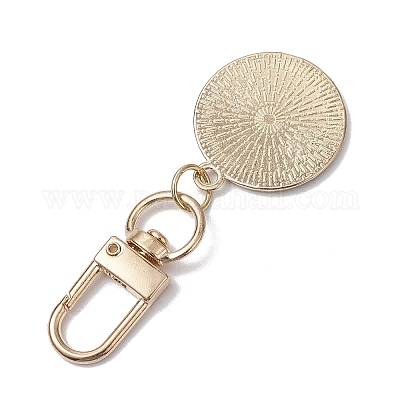 Плоские круглые украшения из эмалевой подвески из сплава сглаза HJEW-JM02408-03-1