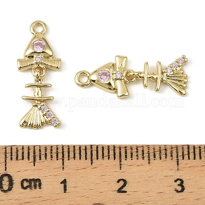 Латунные микро проложить кубического циркония подвески KK-C107-16G-1