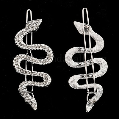 Заколки для волос из сплава со стразами PHAR-B085-02P-1