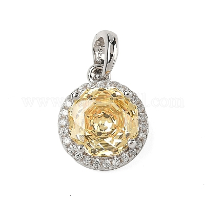 925 подвеска из стерлингового серебра с паве из кубических цирконий STER-B009-01A-02-1