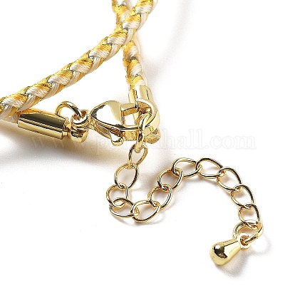 Изготовление плетеных ожерелий из полиэфирного шнура X-MAK-L043-03G-10-1