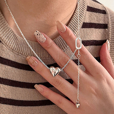 2 шт. 925 кольца-пружинки из стерлингового серебра STER-BBC0008-68-1