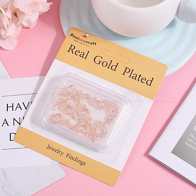 10 шт. латунные застежки-крючки и S-образные крючки KK-BBC0009-59-1