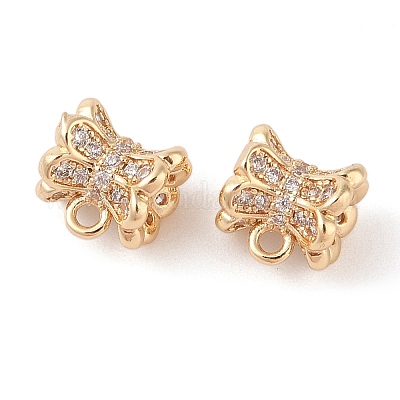 Латунные прозрачные бусины из циркония&nbsp;LS-KK-N256-08G-F-1