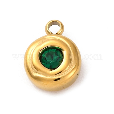 Подвески из нержавеющей стали 304 со стразами STAS-M110-09G-1