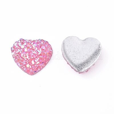 Блестящие кабошоны из смолы друз RESI-WH0008-30E-1