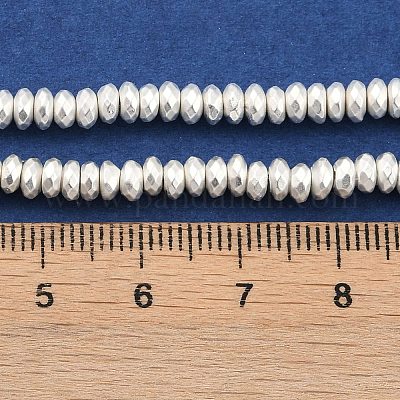 Гальванические нити из синтетических немагнитных гематитовых бусин G-U003-12A-1