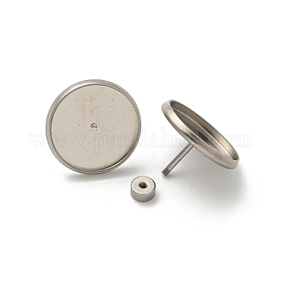 Фурнитура для сережек-гвоздиков из нержавеющей стали 201 STAS-O004-07E-P-1