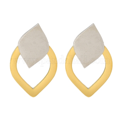 Серьги-гвоздики из нержавеющей стали 304 с ионным покрытием (IP) EJEW-C118-01B-1