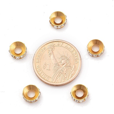 Латунные бусины разделители для поставки стразов&nbsp;LS-RB-A020-9mm-01G-1