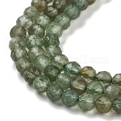 Естественный зеленый апатит бисер пряди G-G105-A01-03-1